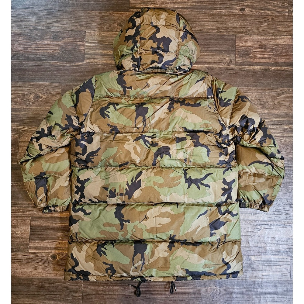 Polo Ralph Lauren Jacket Mens XLT Camo Down Puffer Hooded Winter Ski Coat - Picture 3 of 11